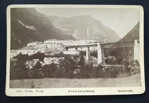 Foto Innsbruck Franzenfeste Tirol Gebirge Ant. Gradl ca.10,7x16,4cm 400938 TH