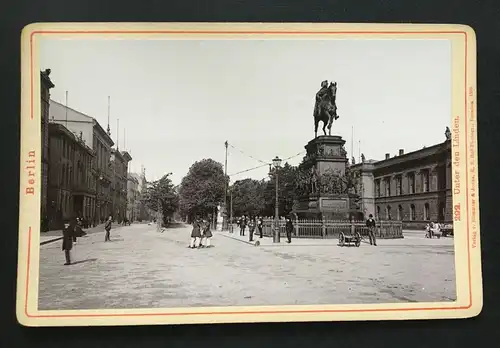 Foto Berlin Unter den Linden Denkmal Statue Deutschland ca.10,7x16,6cm 400928 TH