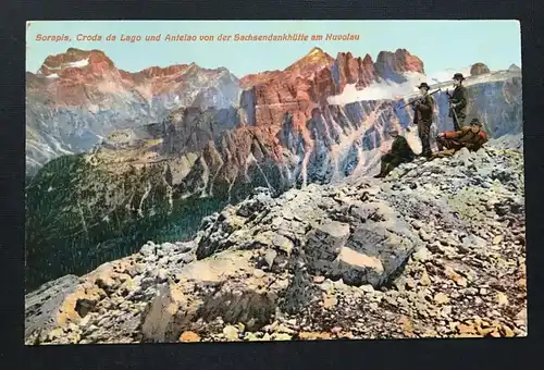 Sorapis Croda da Lago Antelao Nuvolau Bergsteiger Alpen Italien 400902 TH A
