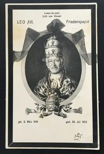 Porträt Leo XIII. Friedenspapst Licht vom Himmel 400879 TH SH1