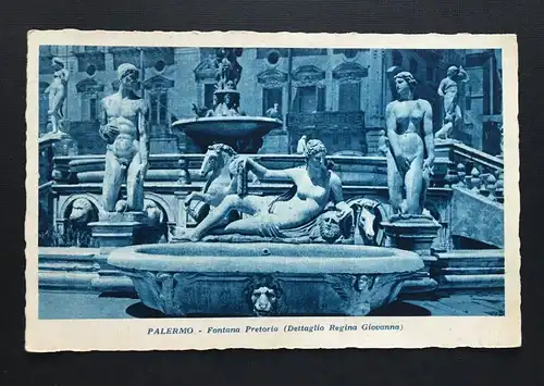 Palermo Fontana Pretoria Brunnen Statue Denkmal Sizilien Italien 400858 TH A