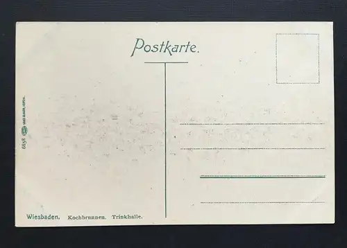 Wiesbaden Kochbrunnen Trinkhalle Bierkrug Hüte Hessen Deutschland 400851 TH A