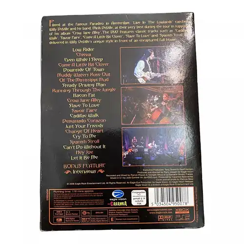 1499 Eagle Rock Entertainment Ltd. WILLY DEVILLE LIVE IN THE LOWLANDS HC