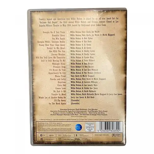 1489 Taurus Productions WILLIE NELSON & FRIENDS - OUTLAWS ANGELS HC