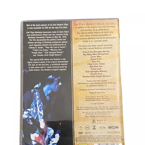 1488 Experience Hendrix JIMI PLAYS BERKELEY HC COMMUNITY THEATRE SATURDAY MAY 30