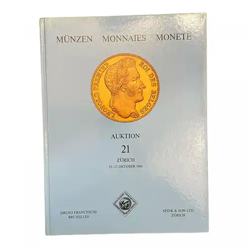 1439 Spink & Son Zürich MÜNZEN MONNAIES MONETE - AUKTION 21 HC