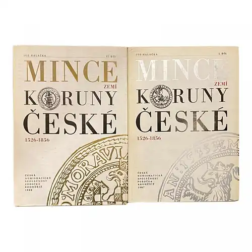 1257 Ivo Halacka MINCE KORUNY CESKE 1526-1856 HC +Abb