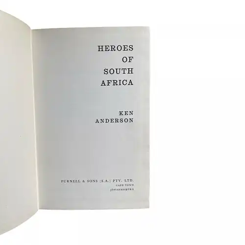 763 Ken Anderson HEROES OF SOUTH AFRICA HC SEHR GUTER ZUSTAND!