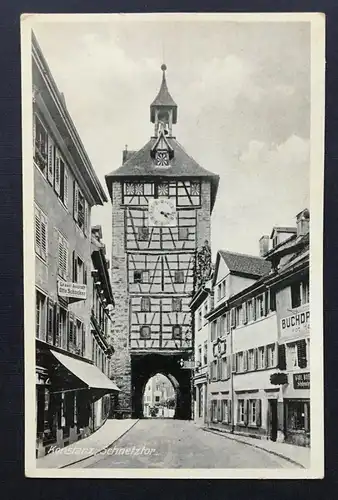 Konstanz Schnetztor Stadt Gasse Uhrturm Baden-Württemberg Deutschland 401250 THA