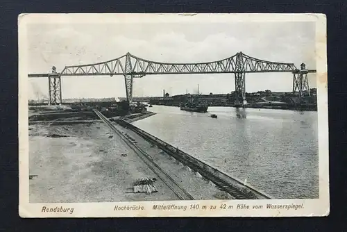 Rendsburg Hochbrücke Mittelöffn. Schiff Schleswig-Holstein Deutschland 4006631TH