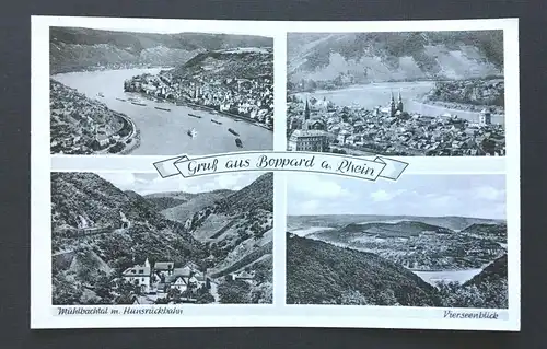 Gruß aus Boppard Rhein Stadt Collage Fluss RheinlandPfalz Deutschland  TH