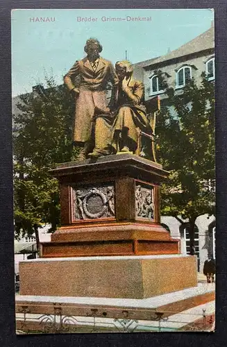 Hanau Brüder Grimm National Denkmal Doppel Statue Hessen Deutschland 400456 TH F