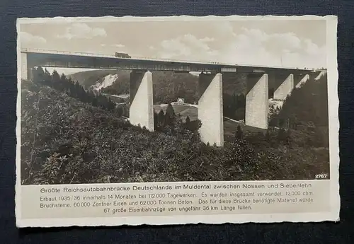 Größte Reichsautobahnbrücke Deutschland Muldental Nossen Siebenlehn 402177TH A
