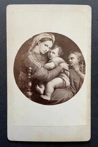 Foto Raffael Madonna della Sedia Christus Florenz Italien ca.10,1x6,2cm 410065