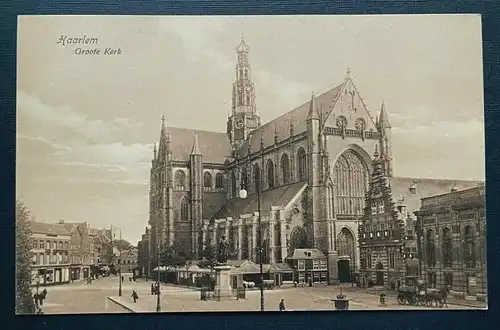 Haarlem Groote Kerk Kirche Turm Stadt Vorplatz Holland Niederlande 401026 TH