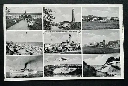 Gruß aus Nordseebad Norderney Collage Hafen Niedersachsen Deutschland 401005 A