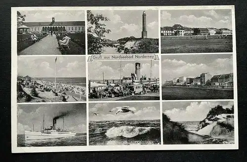 Gruß aus Nordseebad Norderney Collage Hafen Niedersachsen Deutschland 400987 A