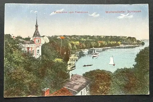 Panorama Flakensee Woltersdorfer Schleuse Ort Brandenburg Deutschland 401032 A