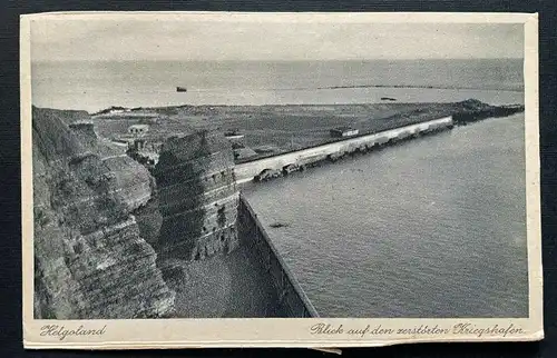 Helgoland Zerstörter Kriegshafen Nordsee Schleswig-Holstein Deutschland 401079 A