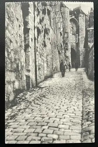 Porte des Chenizelles Tor Laon Wachturm Soldat Militär Krieg Frankreich 400587TH