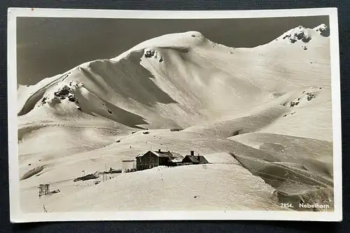 Nebelhorn Allgäuer Alpen Gebirge Haus Schnee Bayern Deutschland 410103 TH C