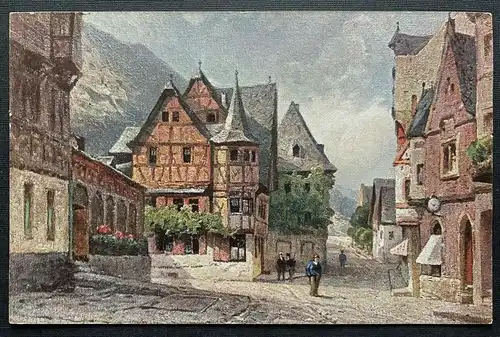 Bacharach Das alte Haus Stadt Rhein Gebäude RheinlandPfalz Deutschland 410130 C