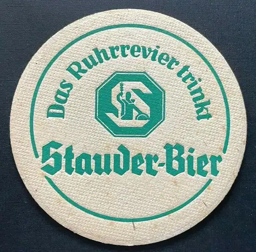 Bierdeckel Stauder-Bier Brauerei Das Ruhrrevier trinkt Nordrhein-Westfalen