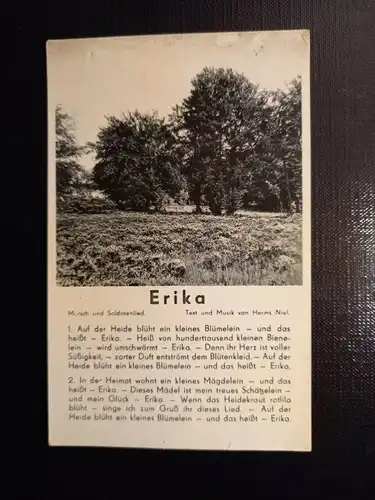 Erika, Marsch und Soldatenlied 410537 gr D