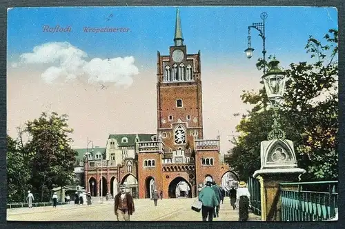 Rostock Kröpeliner Tor Stadt Turm Mecklenburg-Vorpommern Deutschland 410726 C