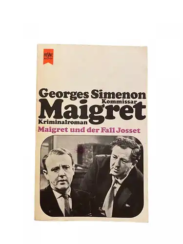 1963 Georges Simenon MAIGRET UND DER FALL JOSSET Kriminalroman