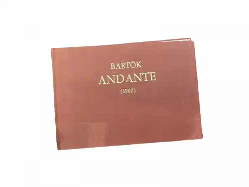 1956 BARTÓK ANDANTE (1902) Für Violine und Klavier HC