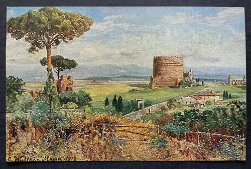 Rom Grabmal Caecilia Metella Ruinen Zirkus Maxentius C.Wuttke Italien 400260 TH