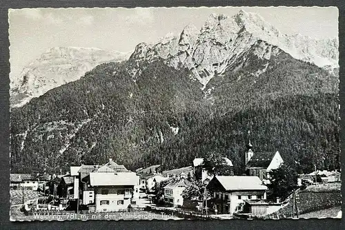 Waidring Steinbergen Ortschaft Kirche Gebirge Wald Tirol Österreich 410771 TH