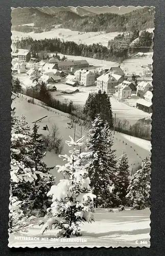 Mitterbach Zellerhoten Ortschaft Berg Gebirge Winter Schnee Österreich 402634 C