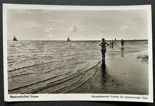 Nordseeheilbad Büsum Heimk.Fischer Flut Schleswig-Holstein Deutschland 402612 C