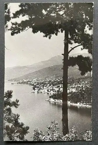 Opatija Seebad Bucht Ufer Istrien Baum Berg Kroatien Jugoslawien 402681 TH C