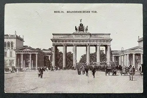 Berlin Brandenburger Tor Stadt Platz Gebäude Kutsche Deutschland 402644 TH C