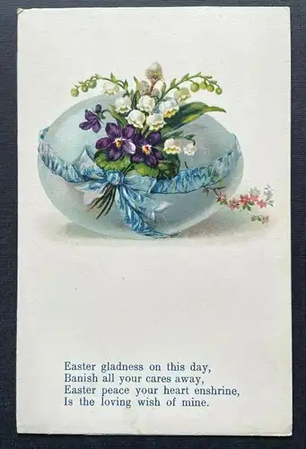 Easter gladness & peace Ostern Spruch Blumen Strauß Schale 402646 TH