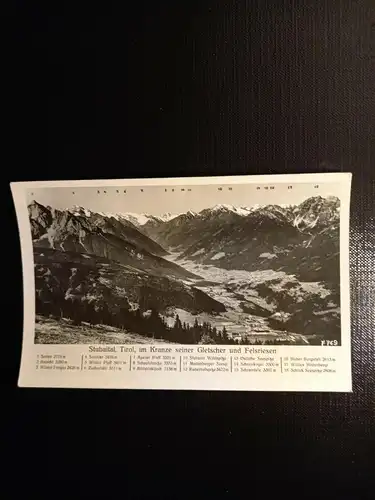 Stubaital, Tirol, im Kranze seiner Gletscher 402796 gr C