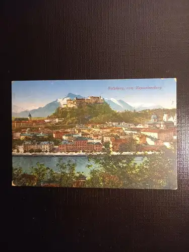 Salzburg, Festung und Untersberg vom Kapuzinerberg 430080 gr