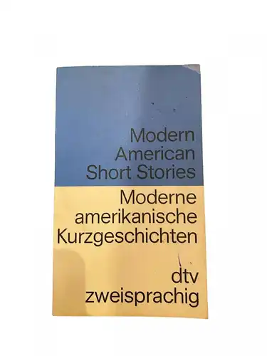 2826 Anderson MODERN AMERICAN SHORT STORIES MODERNE AMERIKAN. KURZGESCHICHTEN