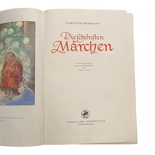 2614 Christian Andersen DIE SCHÖNSTEN MÄRCHEN FÜR DIE JUGEND NEU BEARB. HC +A