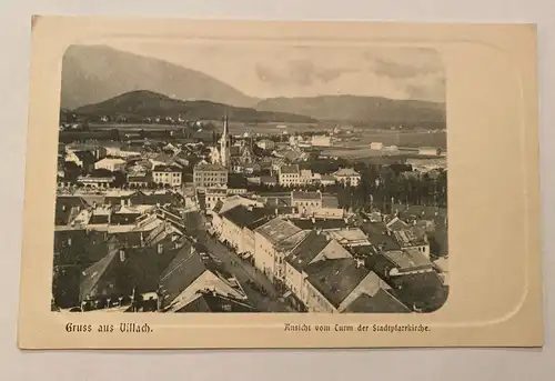 Gruß aus Villach Kärnten Ansicht vom Turm 410400