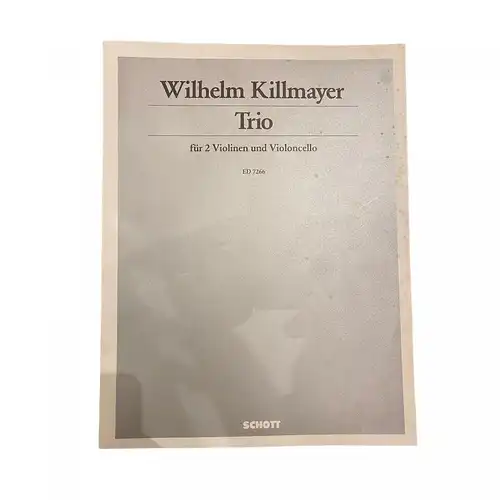 3213 Wilhelm Killmayer TRIO FÜR 2 VIOLINEN UND VIOLONCELLO +Abb