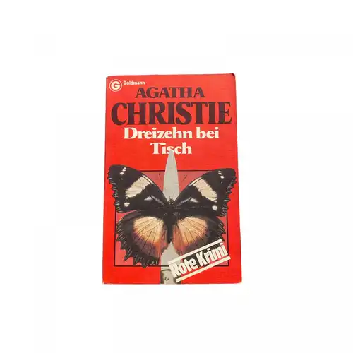 Agatha Christie DREIZEHN BEI TISCH Kriminalroman = Lord Edgware dies +Abb