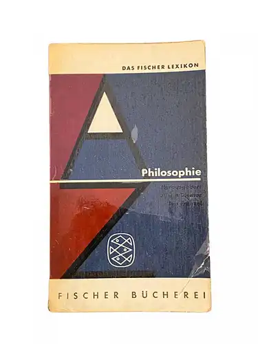 4113 Prof. Dr. Plessner (Einleitung) PHILOSOPHIE - DAS FISCHER LEXIKON