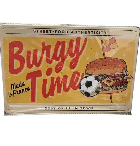 Nostalgie Vintage Retro Blechschild "Burgy Time"   30x20    000AA