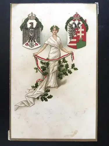 Flaggen Adler - Frau mit Lorbeerkranz & Eichenblätter 170057 TH