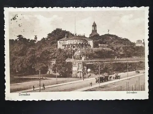 Dresden - Belvedere - Schloss - Pferdewagen Brücke 180159 TH