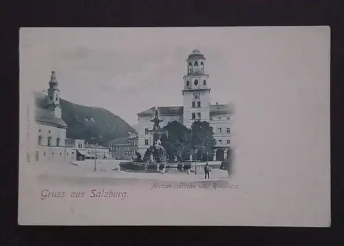 Salzburg Michaelskirche und Residenz 600772A gr